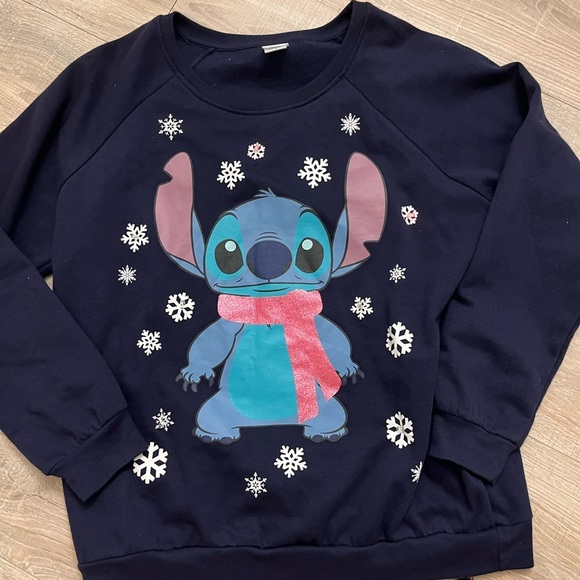 Disney Tops - Disney Stitch Light Up Sweatshirt Large